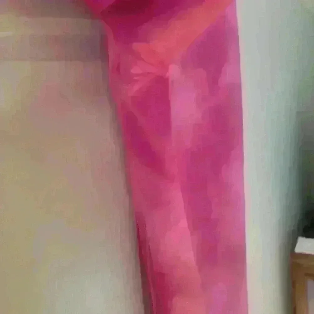 GapFit Eclipse 7/8 Leggings Fuschia Pink Tie Dye Size L